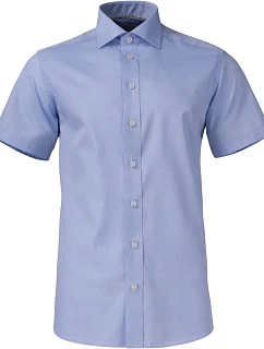J.Harvest & Frost YB 50 S/S Regular Men Keprová košile s krátkým rukávem 63.5011 sky blue