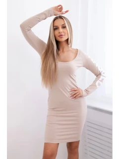 model 20243257 béžové šaty - K-Fashion