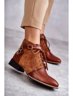 Dámské kožené kozačky Maciejka 5743A-29 Hněde