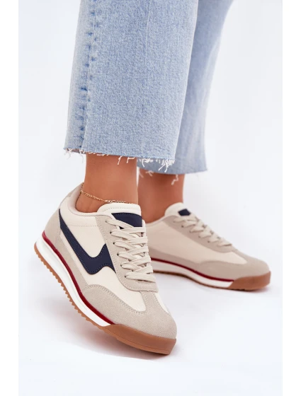 Sportovní Boty Tenisky Dámské Béžové model 21702033 - EVENTO Sportovní Boty Tenisky Dámské Béžové model 21702033 - EVENTO