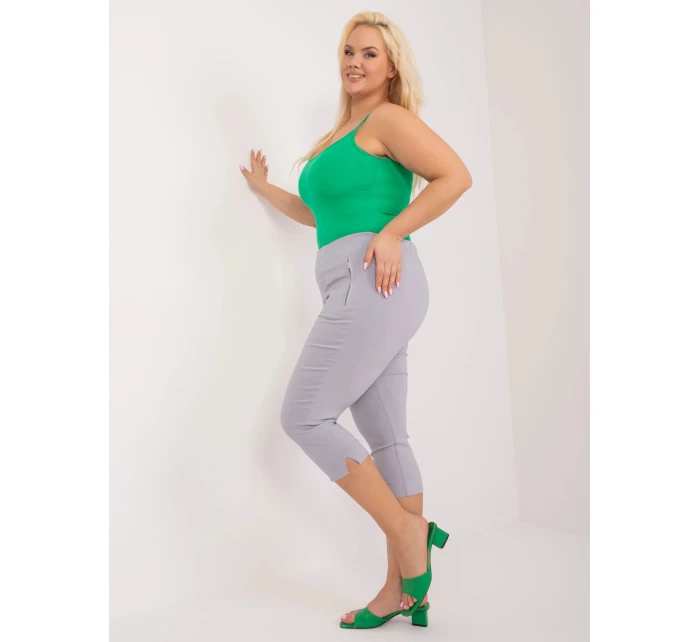 Dámské kalhoty1863.83 světle šedé - FPrice