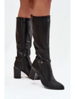 Kozačky na podpatku model 219587 Step in style Kozačky na podpatku model 219587 Step in style