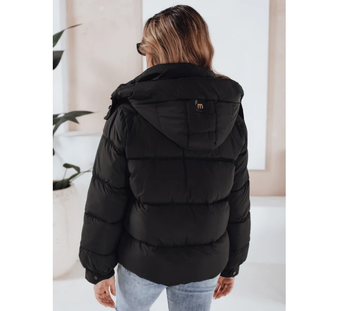Dámská prošívaná zimní bunda s kapucí černá Dstreet model 21991192 - FashionStreet