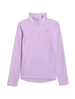 Dámská fleecová mikina 4F F069 světle fialová 4FWAW25UFLEF069 52S Dámská fleecová mikina 4F F069 světle fialová 4FWAW25UFLEF069 52S