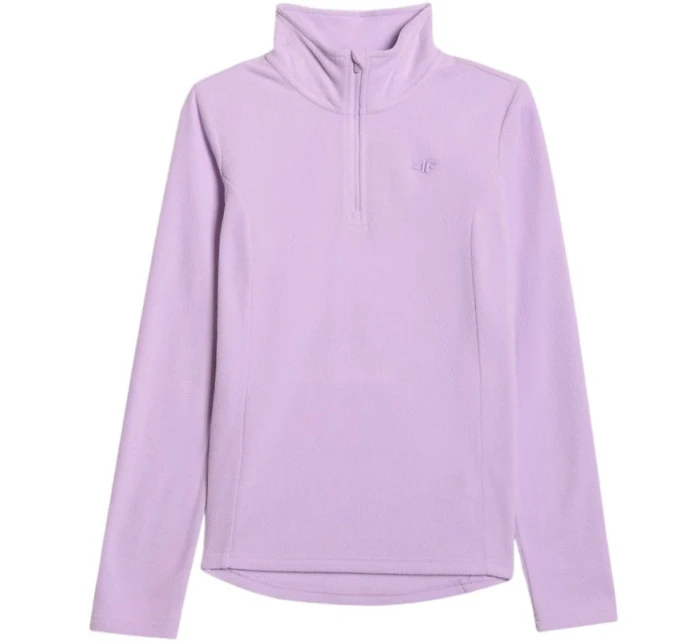 Dámská fleecová mikina 4F F069 světle fialová 4FWAW25UFLEF069 52S Dámská fleecová mikina 4F F069 světle fialová 4FWAW25UFLEF069 52S