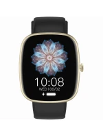 Dámské chytré hodinky GRAVITY GT18-7 béžový silikonový řemínek + černý řemínek Dámské chytré hodinky GRAVITY GT18-7 béžový silikonový řemínek + černý řemínek