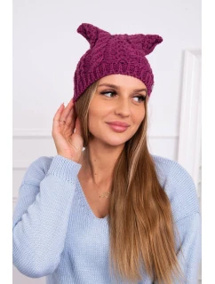 Rabbid fleecová čepice K237 tmavě fialová