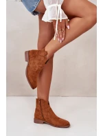 Dámské Botky S  Na Plochém Podpatku Camel model 21668258 - S.Barski