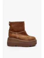 Kožené dámské boty na masivní podrážce Camel Zazoo Kožené dámské boty na masivní podrážce Camel Zazoo