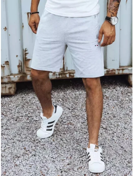 FashionStreet pánské světle šedé šortky SX2186 FashionStreet pánské světle šedé šortky SX2186
