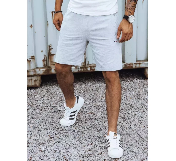 FashionStreet pánské světle šedé šortky SX2186 FashionStreet pánské světle šedé šortky SX2186