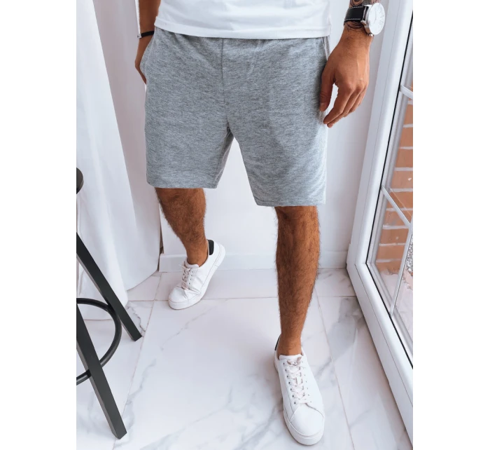 Pánské krátké teplákové šortky světle šedé FashionStreet SX2282