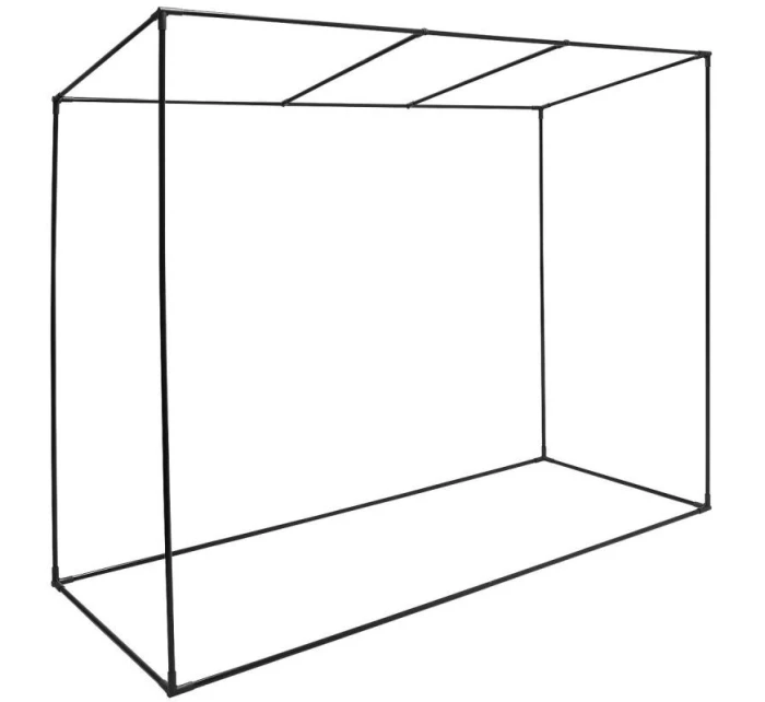 SKLENĚNÁ SKŘÍŇ PRO ZAHRADNÍ TOMATOPY 200x77x168-150CM PE ZELENÁ