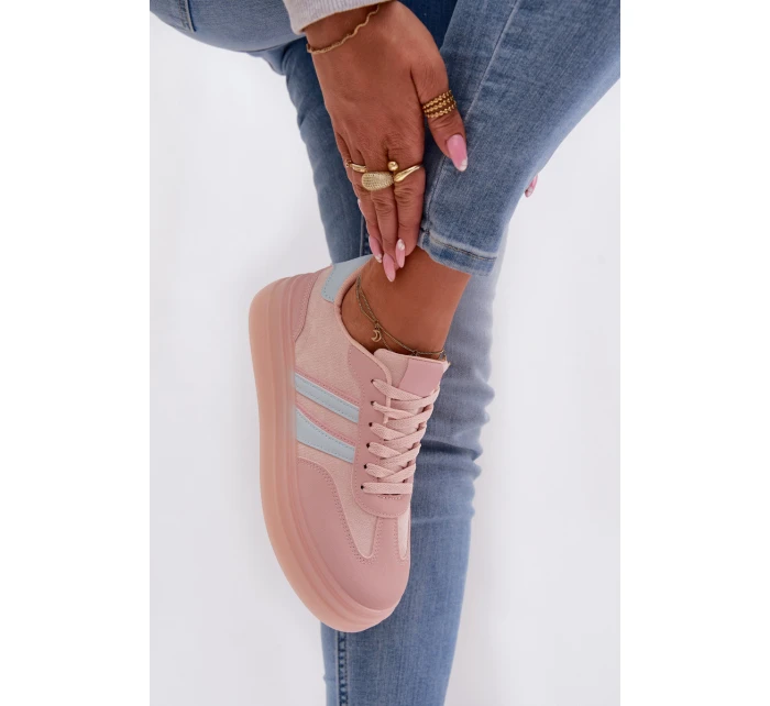 Dámské tenisky na platformě Růžové Galleria