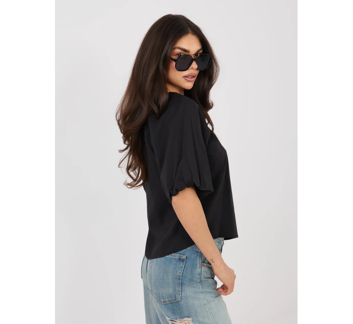 Bluzka model 22024878 czarny - FPrice Bluzka model 22024878 czarny - FPrice