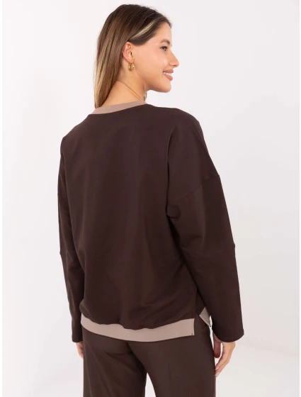 Halenka RV BZ A907.08P tmavě hnědá Halenka RV BZ A907.08P tmavě hnědá