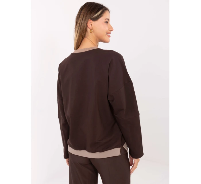 Halenka RV BZ A907.08P tmavě hnědá Halenka RV BZ A907.08P tmavě hnědá