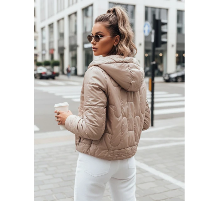 Dámská prošívaná přechodová bunda LILYWOOL camel FashionStreet TY3715