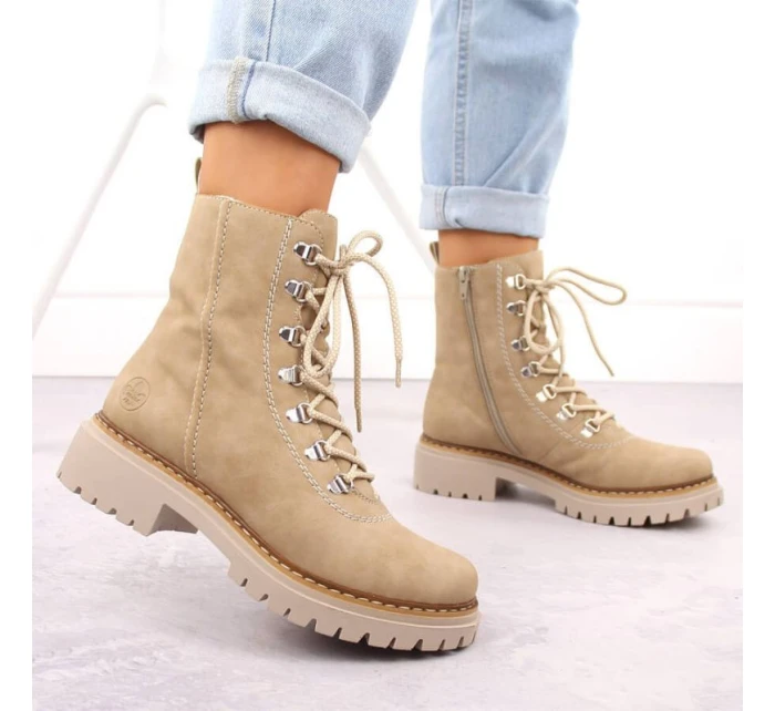 W béžové zateplené model 20493057 - Rieker