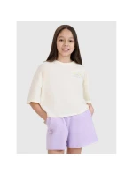 Dívčí tričko oversize crop top s potiskem 4F 4FJWSS25TTSHF1868-11S Dívčí tričko oversize crop top s potiskem 4F 4FJWSS25TTSHF1868-11S