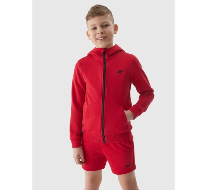 Chlapecká mikina na zip s kapucí 4F Junior Chlapecká mikina na zip s kapucí 4F Junior