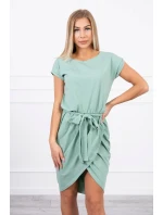 Šaty s obálkou dole tmavě mátové Šaty s obálkou dole tmavě mátové