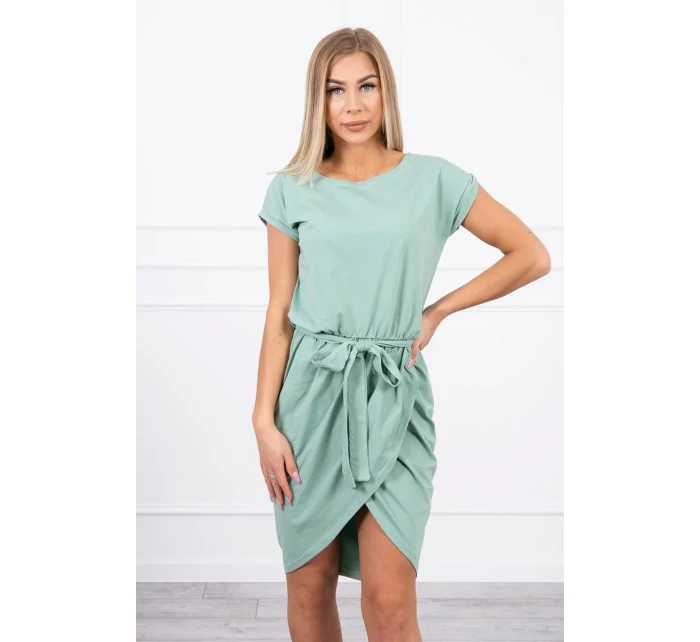 Šaty s obálkou dole tmavě mátové Šaty s obálkou dole tmavě mátové