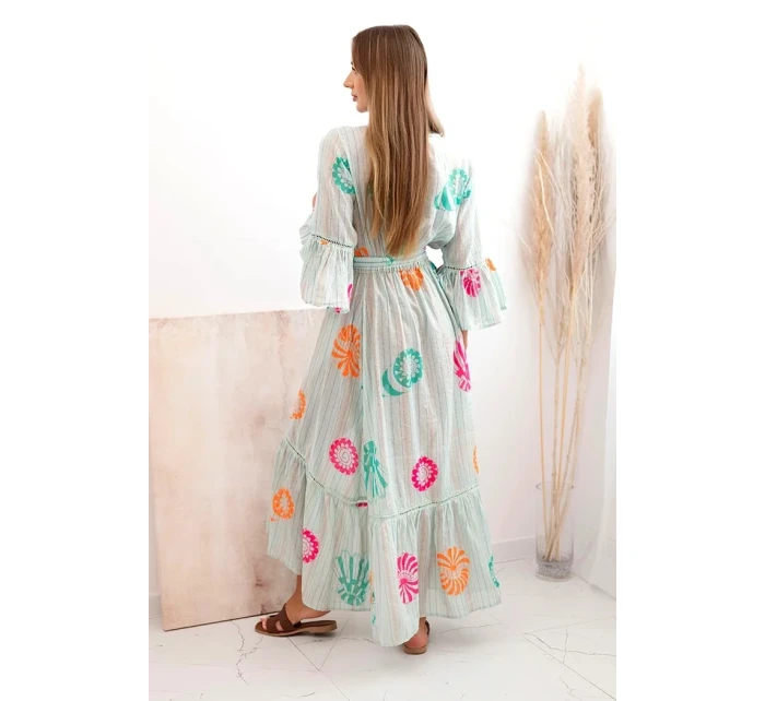 Dámský boho plášť s výšivkou mincovna