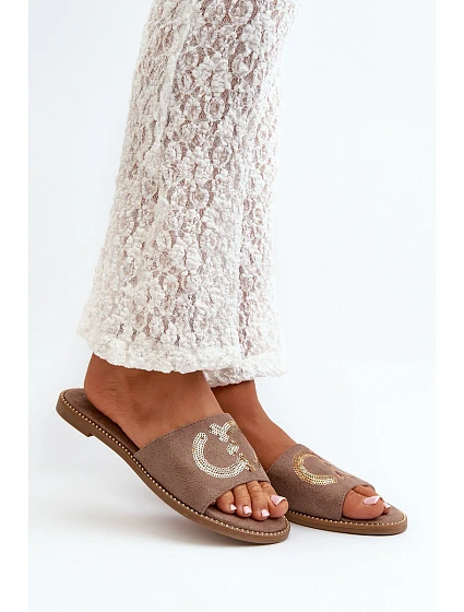 Dámské Ploché Žabky S  Hnědé model 21665087 - S.Barski