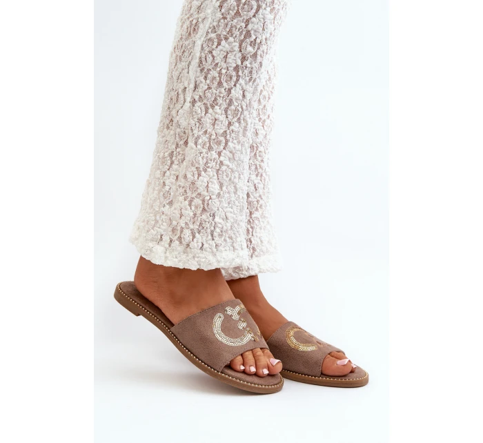 Dámské Ploché Žabky S  Hnědé model 21665087 - S.Barski