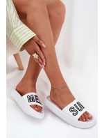 Dámské Pantofle Na Silné Podešvi SUMMER Bílé model 21704122 - VINCEZA