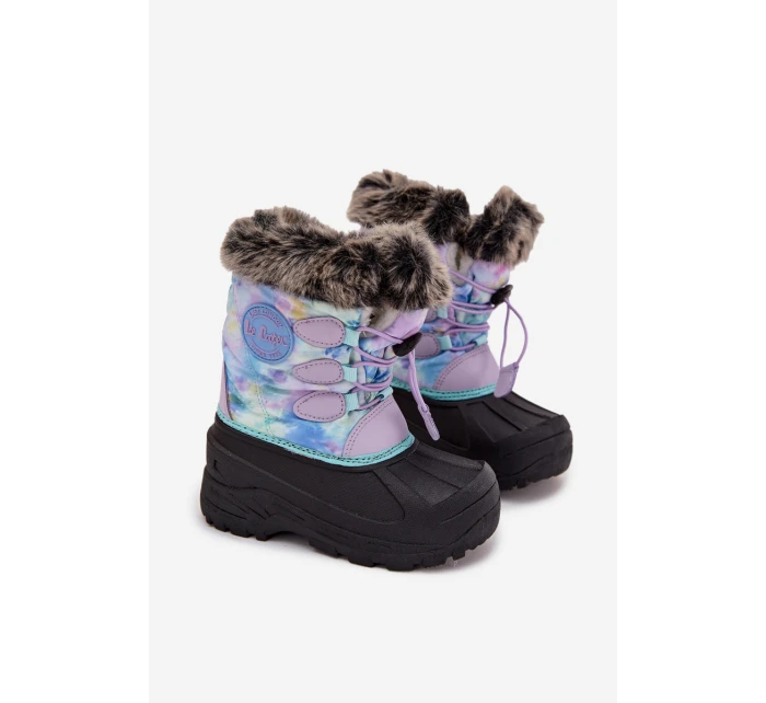 Dětské sněhule pro dívky s kožíškem a  Fialové model 21728554 - Lee Cooper