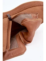 Zateplené kožené kozačky z přírodního nubuku Artiker 59C1128 Camel Zateplené kožené kozačky z přírodního nubuku Artiker 59C1128 Camel