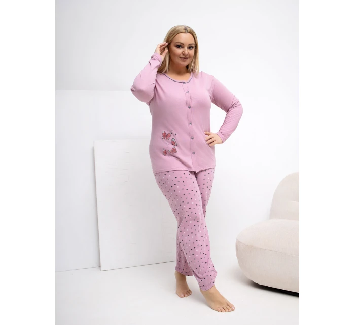 Pyžamo DU PI FP 509.99P tmavě růžové