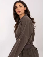 Košile IT KS 22390.81 tmavá khaki