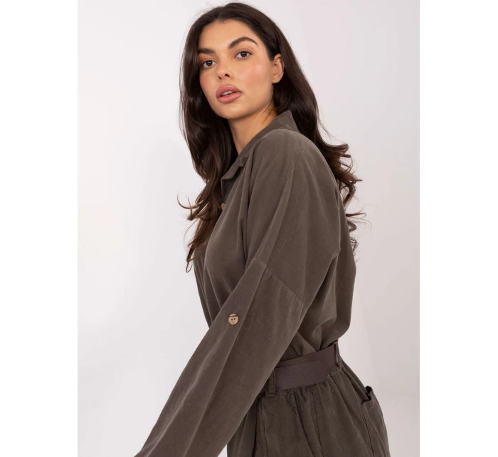 Košile IT KS 22390.81 tmavá khaki