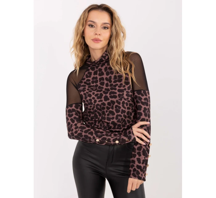 Bluzka MI BZ  czarno brązowy model 21757294 - FPrice