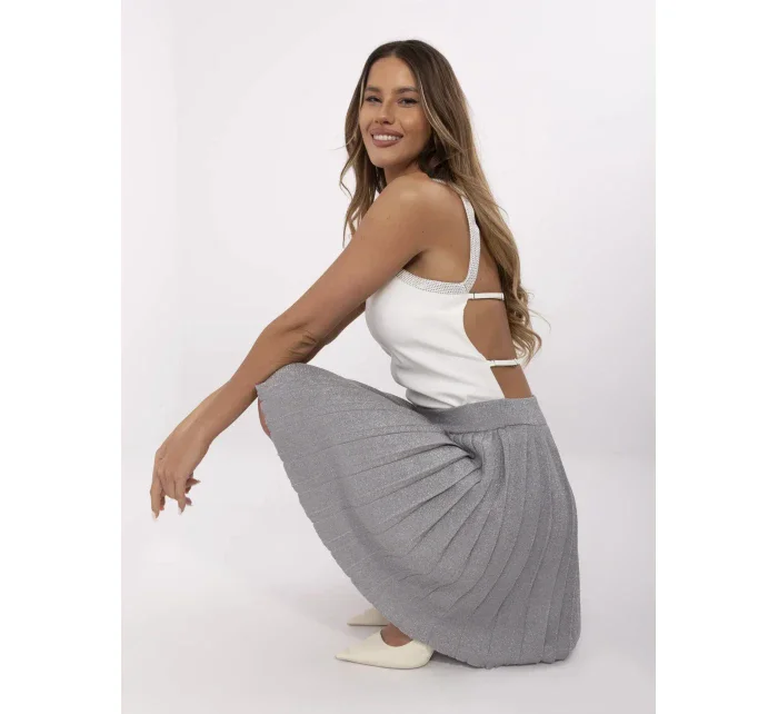 Spódnica NM SD model 21049565 szary - FPrice Spódnica NM SD model 21049565 szary - FPrice