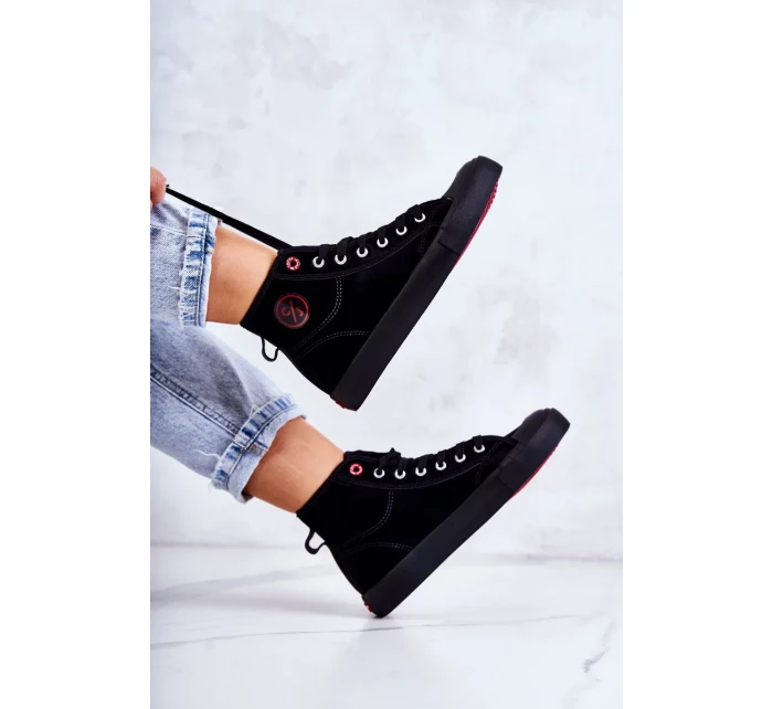 Dámské vysoké tenisky Cross Jeans JJ2R4055C černá Dámské vysoké tenisky Cross Jeans JJ2R4055C černá