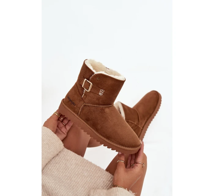 Dámské sněhule Wrangler se sponou – camel Dámské sněhule Wrangler se sponou – camel