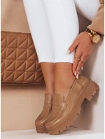 Dámské mokasíny na platformě TORINO khaki FashionStreet ZY0776 Dámské mokasíny na platformě TORINO khaki FashionStreet ZY0776