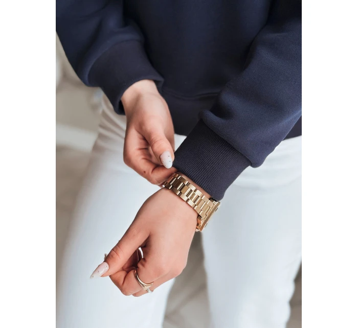 Dámská oversize mikina s výšivkou SOFTRUS navy blue FashionStreet BY1410