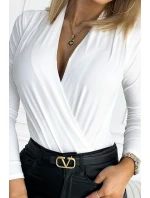 BODY z dekoltem ECRU  model 18001493 - numoco