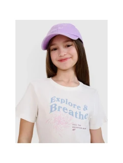 Dívčí tričko s potiskem 4F 4FJWSS25TTSHF1854-11S