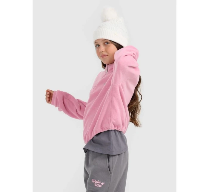 Oversize fleece se stojáčkem dívky model 21870648 - 4F