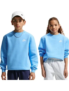 Dětská mikina Nike Sportswear Club Fleece, světle modrá, FD3006 497