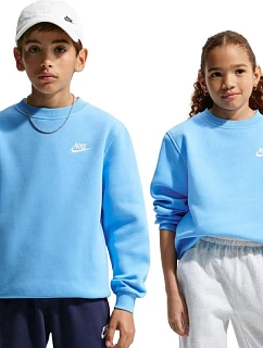 Dětská mikina Nike Sportswear Club Fleece, světle modrá, FD3006 497