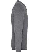 JN Pánský svetr s výstřihem do V 02.0 grey heather model 22487917 - Daiber