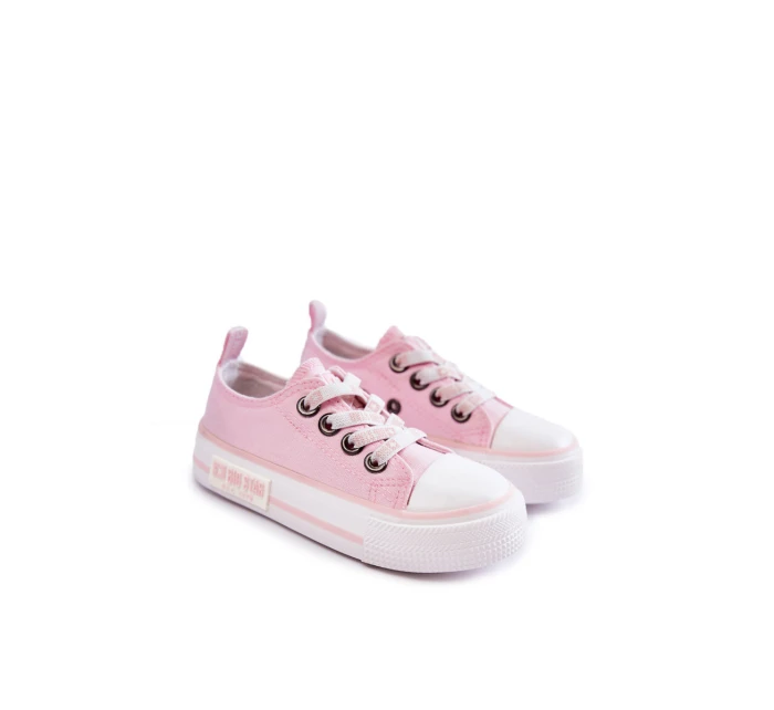 Dětské látkové tenisky BIG STAR model 21594682 Růžová - Big Star Shoes Dětské látkové tenisky BIG STAR model 21594682 Růžová - Big Star Shoes
