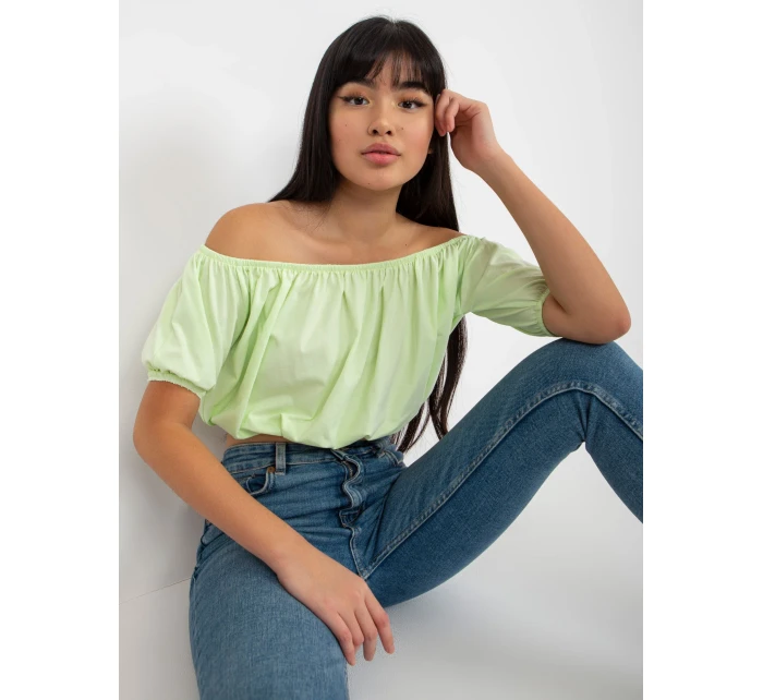 Dámská halenka EM BZ HS 20 257.40x mentolová - FPrice Dámská halenka EM BZ HS 20 257.40x mentolová - FPrice